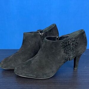Alex Marie Black Suede Ankle Booties